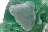 Apple-Green Octahedral Fluorite Crystal Cluster - China #319714-1